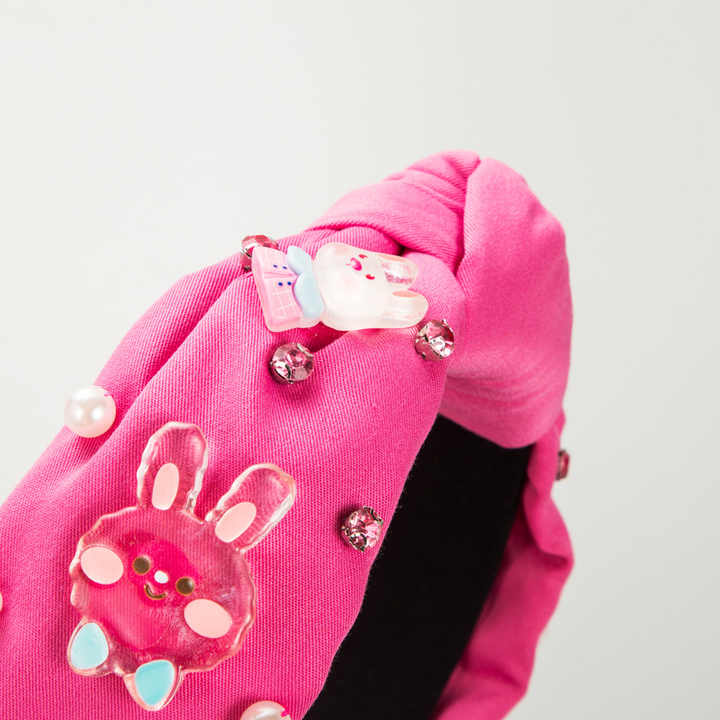 Transparent Rhinestone Pearl Cute Rabbit Headband™