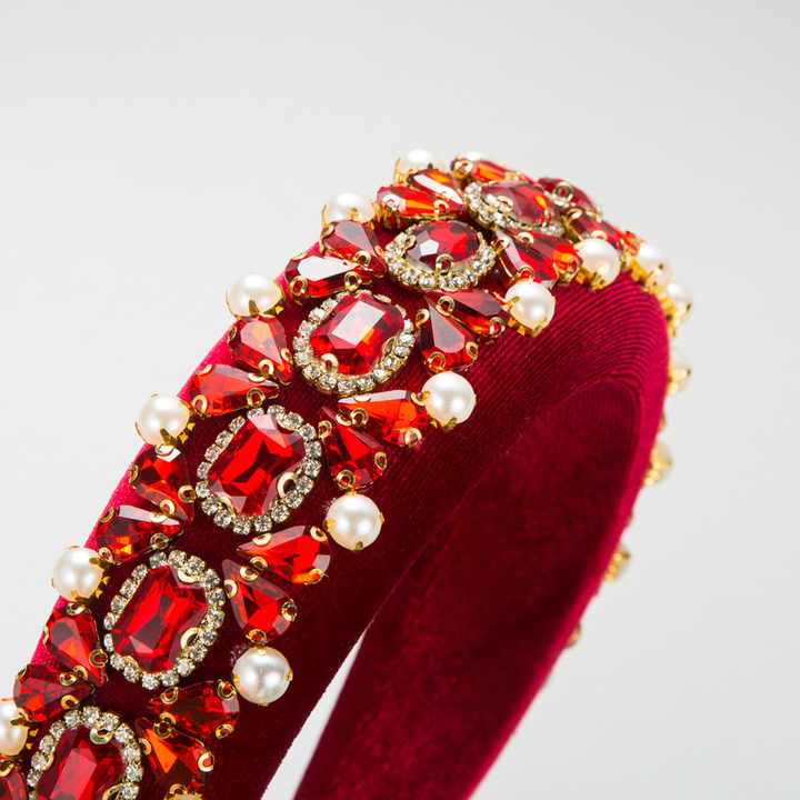 Retro Full Of Diamond Pearl Rhinestone Headband™