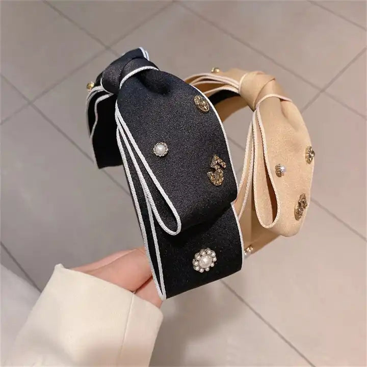 Luxury Double Deck Pearl Headband™