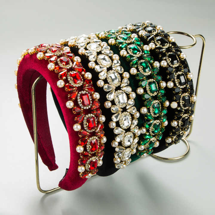 Retro Full Of Diamond Pearl Rhinestone Headband™