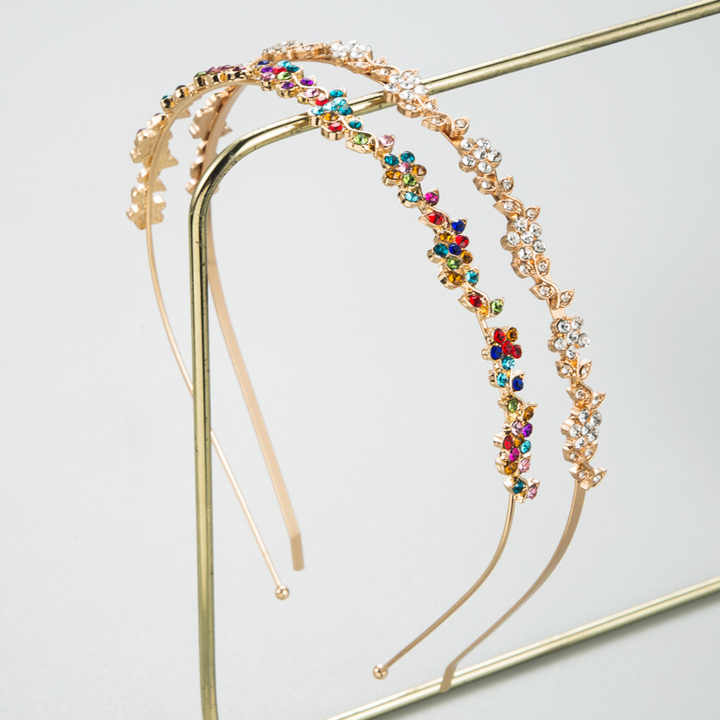 Metal Temperament Inlaid Coloured Diamond Headband™