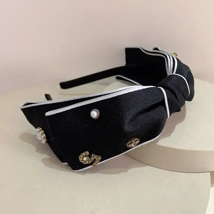 Luxury Double Deck Pearl Headband™