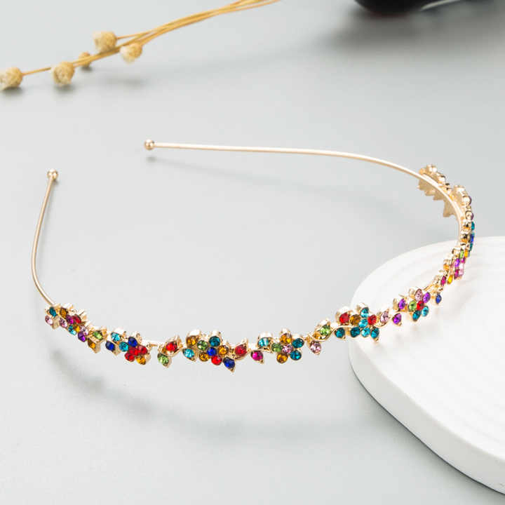 Metal Temperament Inlaid Coloured Diamond Headband™