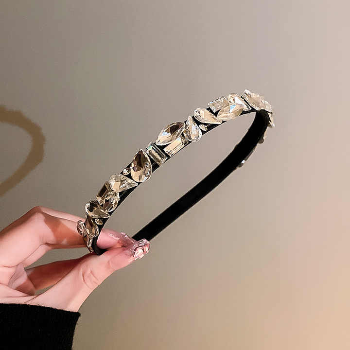 Korean Style Shiny Crystal Bridal Hairband With Crown™