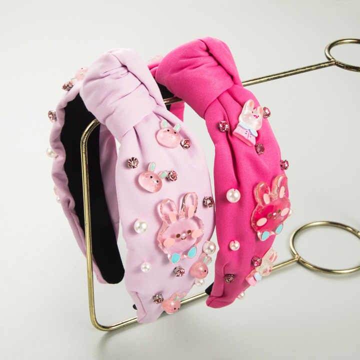 Transparent Rhinestone Pearl Cute Rabbit Headband™
