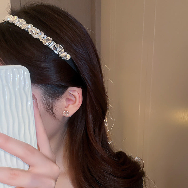 Korean Style Shiny Crystal Bridal Hairband With Crown™