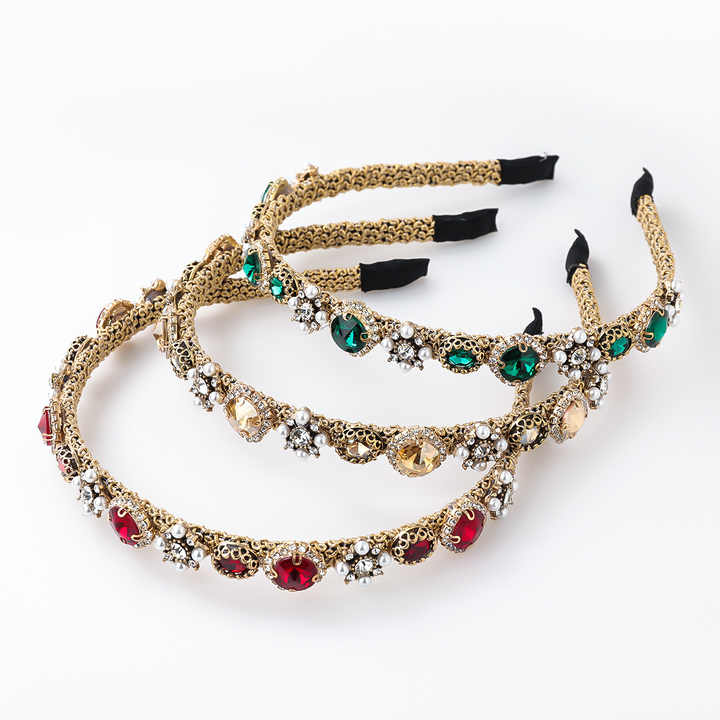 Pearl Flower Alloy Diamond Headband™