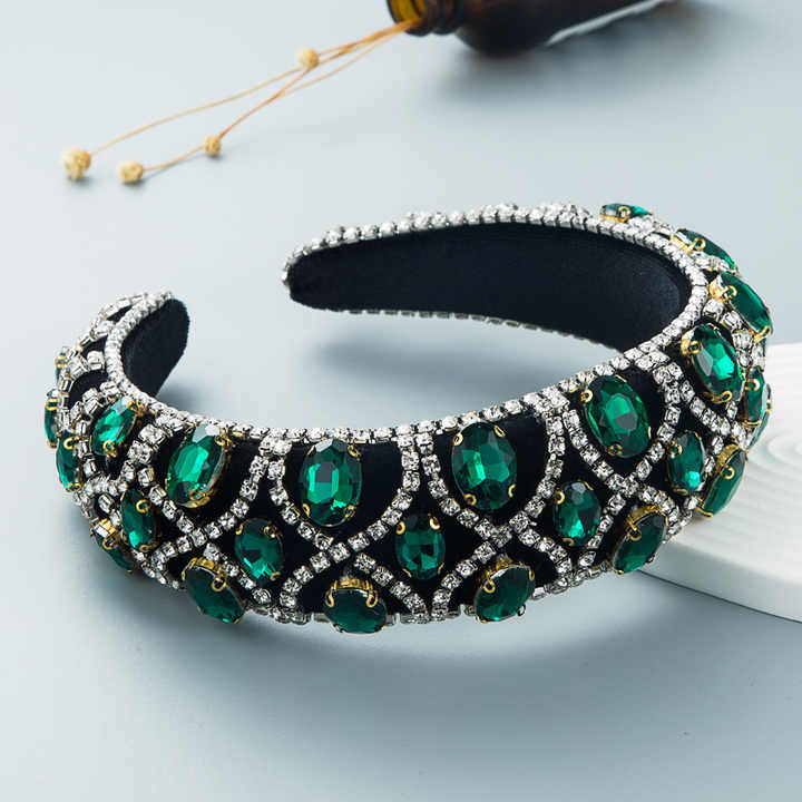 Retro Luxury Rhinestones Wide Headband™