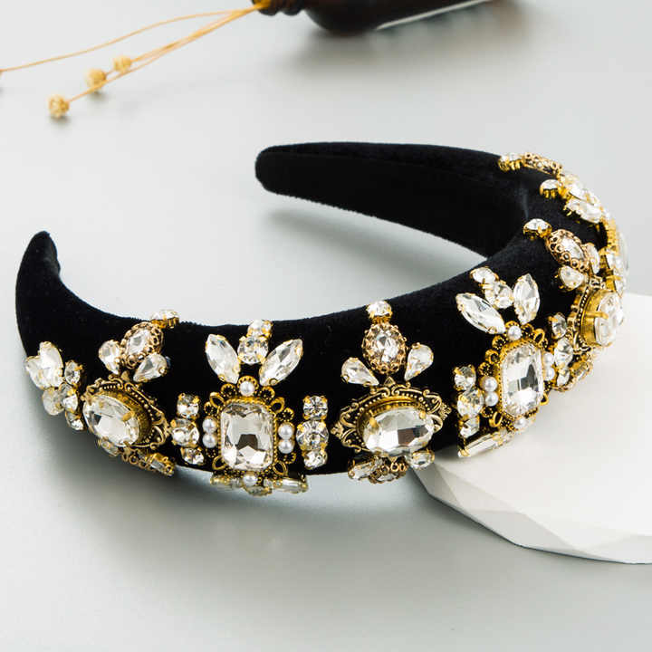 Crystal Bow Mercerized Satin Covered Headband™