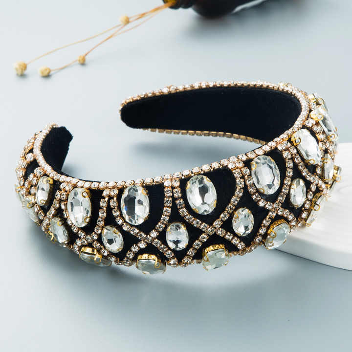 Retro Luxury Rhinestones Wide Headband™